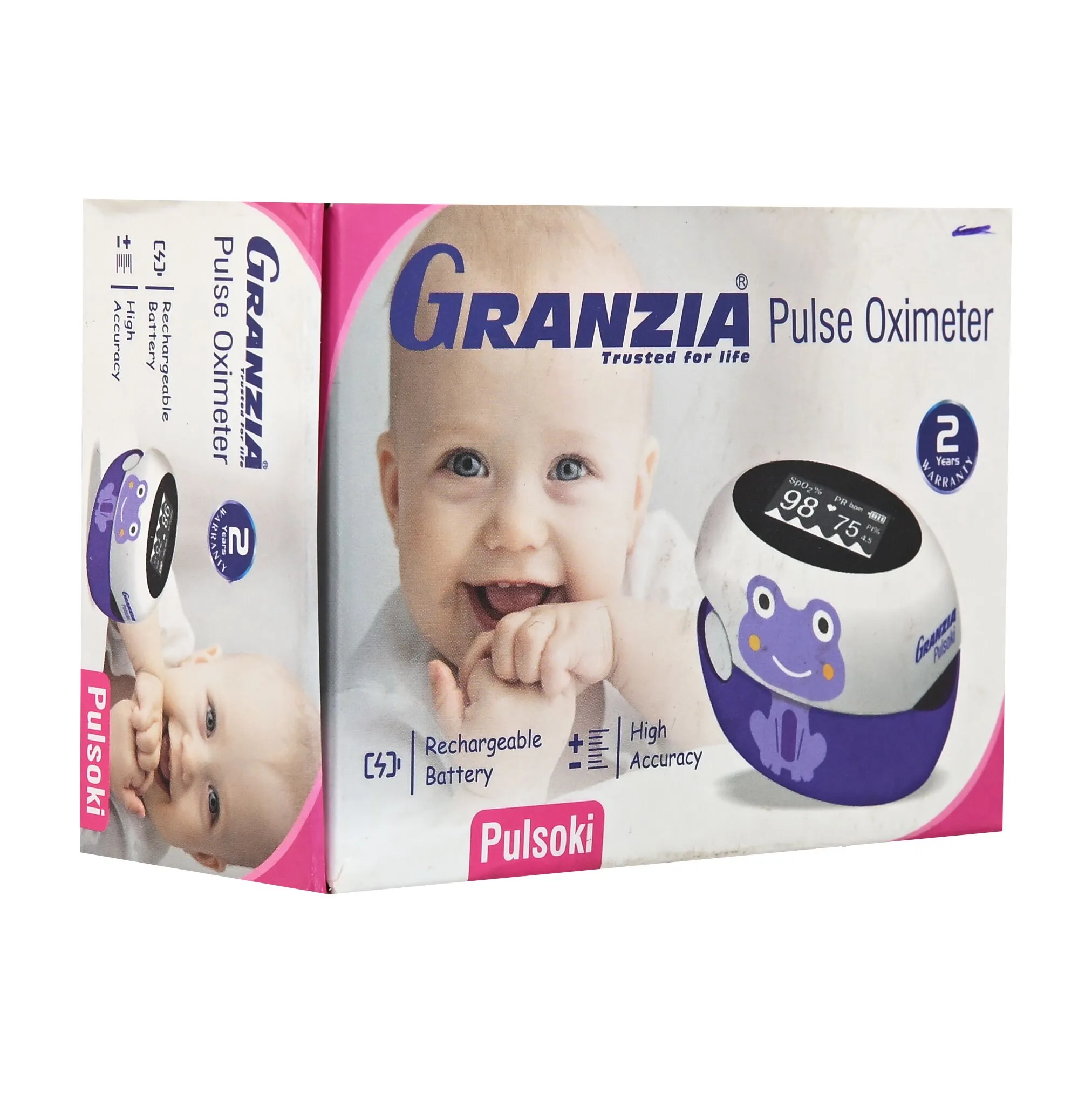 جهاز-قياس-نسبة-الأكسجين-فى-الدم-للأطفال-ماركة-Granzia-Pulsoki-الإيطالية-مستورد-ضمان-سنتين جهاز قياس نسبة الأكسجين فى الدم للأطفال ماركة جرانزيا Granzia Pulsoki الإيطالية مستورد ضمان سنتين - الصورة 1